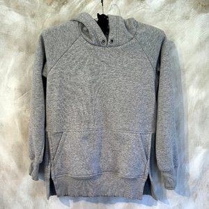 Athleta Girl Grey Fleece-lined Hoodie Medium